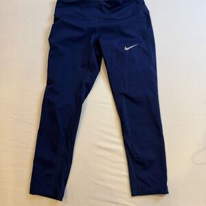 Nike Women's Blue Dri-FIT Running Leggings Size S‎ Activewear